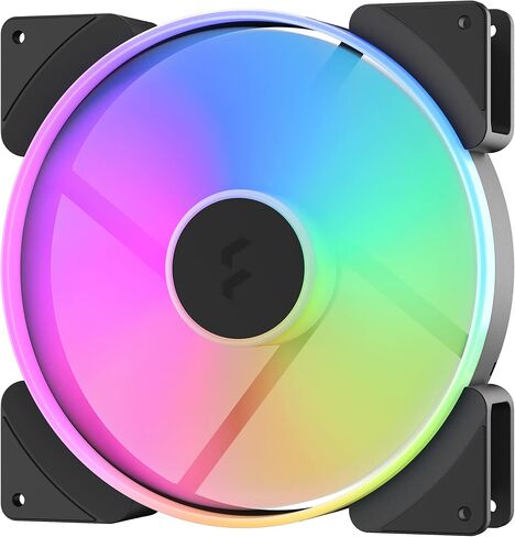 Fractal Design Prisma AL-18 PWM 180 mm Addressable RGB LED LLS Bearing Computer Case Fan (2-Pack) in Kuwait