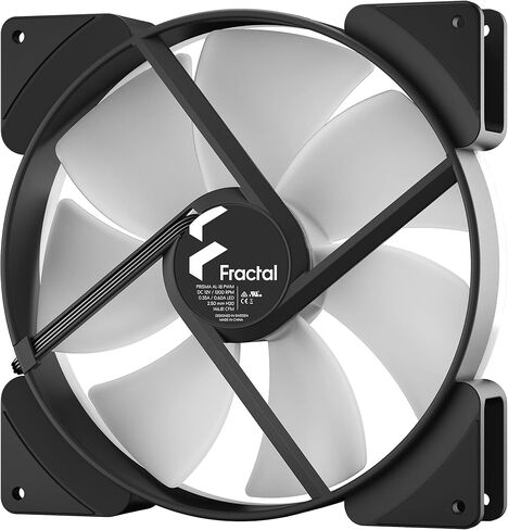 Fractal Design Prisma AL-18 PWM 180 mm Addressable RGB LED LLS Bearing Computer Case Fan (2-Pack) in Kuwait