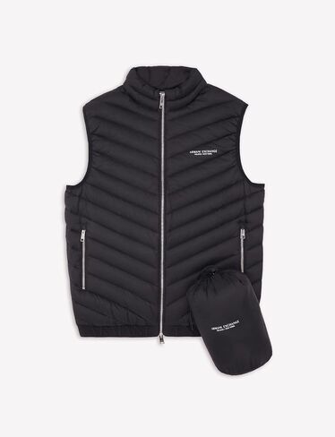 A|X ARMANI EXCHANGE mens Real Down Quilted Packable Vest in Saudi Arabia