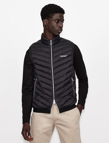 A|X ARMANI EXCHANGE mens Real Down Quilted Packable Vest in Saudi Arabia