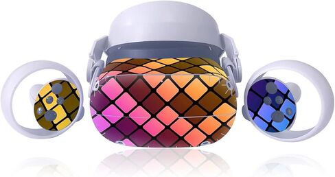 Skin for Oculus Quest 2 Vinyl Sticker Cover for Girls Boys Kids Illuminated VR Stand for Quest 2 (Color : 1) in Saudi Arabia