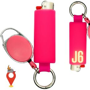 Retractable Lighter Holder for J6 BIC Lighters | BIC Retractable Leash Case Sleeve Cover is Made for Full Size BICs | Lighter Not Included