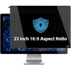 23 inch Hanging Computer Privacy Screen Filter, 20.62 inch X 12.04 inch,16:9 Widescreen Monitor PC Monitor Privacy Panal, Anti-Blue Light Filter Protection