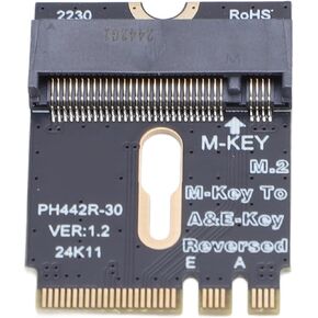 M.2 NVME SSD محول التحويل ، تم ترقيته M.2 A و E WiFi Port PCIE 4.0 M KEY NVME SSD KEY