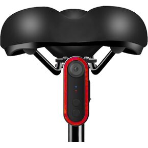 Bike Camera with Tail Light, 1080P HD 150 Degree Viewing Rearview Camera for Phone Interconnection Watertight Bike Cam with Tail Light for Night Riding