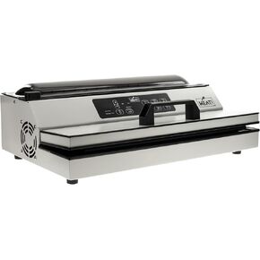 MEAT! 16 Inch External Vacuum Sealer with a 16 Inch Sealing Strip, Bag Roll Storage, Bag Cutter, and LCD Display for Preserving Meat and Vegetables
