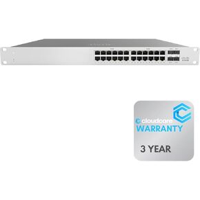 MS125-24-HW MS125-24 24 Port Cloud Managed Switch (MS125-24-HW) | Rack Mountable | 128 Gbps Switching Capacity | Stay Protected with ACE 3 Year Warranty (No License Included)