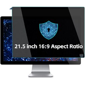 Hanging Type 21.5 inch Computer Privacy Screen Protector Shield, Anti-Blue Light Eye Protection Filter Monitor Privacy Screen, Data Security Anti-Spy Shield, Easy Installation and Removable