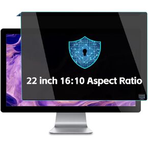 Hanging Type Privacy Screen for Computer Monitor 22 Inch 16:10 Aspect Ratio Widescreen Monitor, Removable Anti-Peep Screen Protector Panel, Eye Protection Blocking Blue Light Privacy Shield