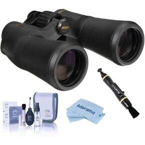 Nikon 10x50 Aculon A211 Porro Prism Binocular, Black, Bundle with Accessory Kit