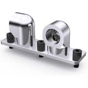 Bykski GPU Block 90 Degree Rotary Bridge Module - Silver (B-VGA-MINI-X)