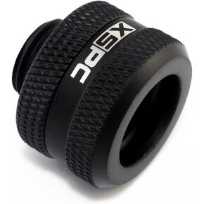 XSPC G1/4" to 10mm ID, 14mm OD Rigid Tubing Fitting, Matte Black
