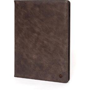 Porter Riley - حالة جلدية لـ iPad Mini 7 / Mini 6 (8.3 بوصة) 2024/2021. قفص/غطاء من الجلد الأصلي الممتاز (شوكولاتة بنية)