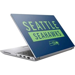 Skinit Decal Laptop Skin Compatible with HP ZBook Fury 16 G10 - Officially Licensed NFL Seattle Seahawks Black & White Design