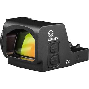 البصريات Z2 Micro Red Dot Seads - (لدليلت Pro Potprint) البطارية الجانبية ، تهتز لمسأ 3 MOA 1x24mm مشهد منعكس مفتوح للمسدس الكامل البصري صفيحة DPP جاهزة