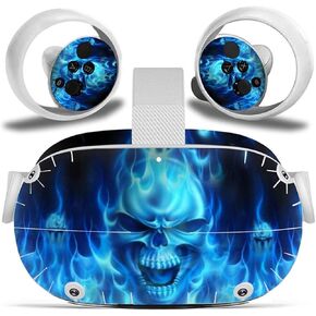 Stickers Skin for Oculus Quest 2 VR Headset Controller Stickers Gaming Virtual Reality Headset Protective Accessories (Color : 3)