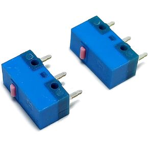 Original HUANO Mouse Micro Switch Blue for Shell 70g 0.74N Micro Button for Gaming Mouse (2 Pieces 80 Million Clicks Huano Micro Switch