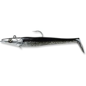 Savage Gear Sandeel Fishing Bait, 5 1/3 oz, Chartreuse White, Realistic Contours & Movement, Durable Construction, Two Tie Points, 5X Hooks, Holographic Eyes, Bait Keeper in Kuwait