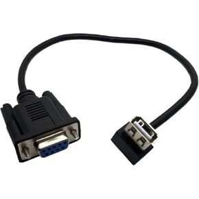 RS232 DB9 Female to USB 2.0 A Female Serial Cable Adapter Converter 8" Inch 25cm