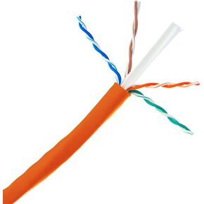 CableWholesale 1000 Foot Bulk Cat6 Ethernet Cable, 24 AWG, 350 Mhz, ETL Listed 4 Pair Stranded Bare Copper, Unshielded Twisted Pair(UTP) with Pull Box, Purple