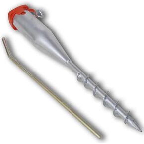 Parasol Stand 21.7" Galvanized Steel 2.6"-Inside Diameter Without Cap Silver 141515