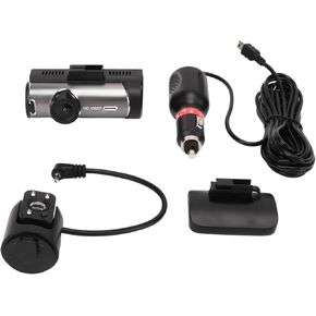 Dash Cam - 3.16 Inch 1080P HD Display, 360 Degree Rotating Lens, Motion Detection + Loop Recording with Reversing Visibility for Car Safety and Parking Assistance