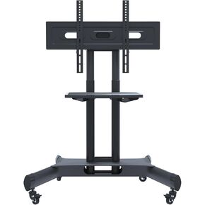 Universal Swivel TV Stand for 32–80 inch TVs, Height Adjustable Table Top TV Stand Mount with Tilt, Max VESA 600x400mm (Black)