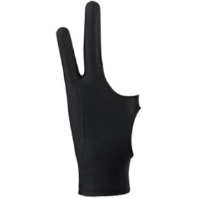 Artist Glove for Drawing Tablet Art Glove Smudge Proof Breathable Fits Right Hand and Left Hand Graphics Painting Glove for Graphic Tablet, Two Finger M