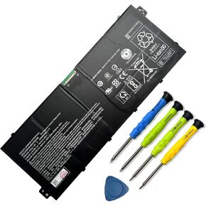 56Wh AP18F4M Laptop Battery Replacement for Acer Chromebook 714 CB714 Chromebook 715 CB715 CB714-1W CB714-1WT 715 CB715-1W CB715-1WT Series Notebook 2ICP5/54/90-2 KT.00404.001 7.6V