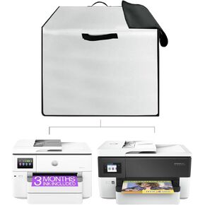 Printer Dust Cover Heavy Duty Waterproof 600D Nylon Cover Case for HP OfficeJet Pro 9730e/9720e/7740 Wide Format Wireless All-in-One Color Inkjet Printer (Black)