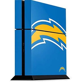 Skinit Skinit Gaming Gaming Skin متوافق مع وحدة التحكم PS4 - NFL Los Angeles Chargers تصميم الشحن الكبير