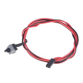3Pcs 80cm Computer Power Reset Switch Cable On Off Push Button Switch PC Motherboard Cable and Button Switch Replacement Parts
