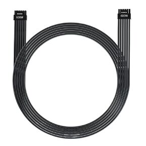 70cm PCI-e 5.0 16Pin (12+4) 12VHPWR GPU Power Cable for Geforce 3090Ti 4070Ti 4080 4090 to ATX 3.0 Modular Power(Black)