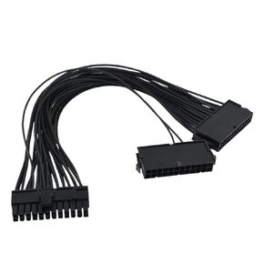 30CM PSU ATX 24Pin Power Supply Synchronizer Male to Female ATX Mining Supply Sync Starter ADD2PSU Riser for GPU