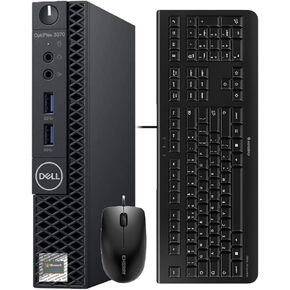 Dell OptiPlex 3070 Mini Desktop Intel 9th Gen i5-9500T 6-Core, Performance Crucial 32GB DDR4 RAM, 2TB NVMe M.2, Windows 11 Pro, Internal WiFi 6 AX210, New Cherry Keyboard & Mouse (Renewed)