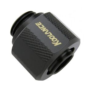 Koolance FIT-V10X13-BK Compression Fitting for 10mm x 13mm (3/8in x 1/2in) *Black*, G 1/4 BSPP