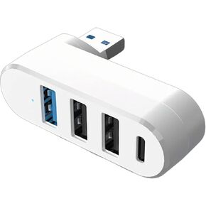 USB Splitter 180° Rotatable USB3.0 Port Expander Mltiport USB to USB Adapter Portable Hubs for Laptop Tablet PC