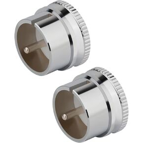 مقابس Monosaudio XLR 2pcs - قبعات الغبار وقصص القمص - حماة إثبات الغبار من الضوضاء - أغطية موصل XLR المطلي بـ Rhodium للصوت ، مكبرات صوت ، مضخمات الصوت ، مكبر للصوت