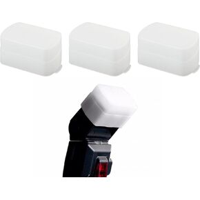 DS. DISTINCTIVE STYLE Flash Diffuser for Speedlight 3-Pack Light Diffuser Softbox Compatible with Godox V1 TT600 V850II Yongnuo YN560III 568EX Canon 580EXII 580EX