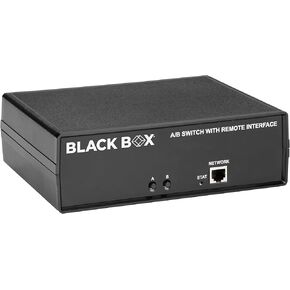 Black Box CAT6 A/B Switch Latching RJ45 Controlled RS232 Dry Contact