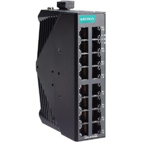 eds-2016-ml ethernet - 16 10/100BaseT(X) Ports Unmanaged Ethernet Switch, Dual 12/24/48 Power inputs, -10 to 60°C (Moxa)