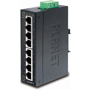 IGS-801T IP30 Industrial Gigabit Ethernet Switch 8-Port 10/100/1000TX (-40~75 C)
