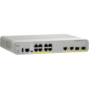 Cisco Catalyst 2960CX-8TC-L Network Switch, 8 Gigabit Ethernet Ports, 2 1G SFP and 2 1G Copper Uplinks, Enhanced Limited (WS-C2960CX-8TC-L)