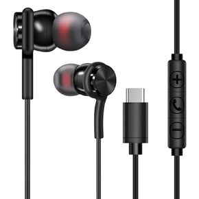 سماعات Type C لـ iPhone15/15 Por Max 16/16 Por Max سماعات الأذن سلكية ، iPhone15/15 por max 16/16 por max سماعات الرأس متوافقة مع معظم أجهزة جاك c type c.