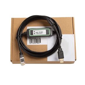 VFD-USB01 Compatible VFD-E/EL/ED/CH2000 Series Inverter Debugging Cable Communication Data Cable Programming Cable Download Cable FT232RL Chip Model 6P6C Plug 3 Meter