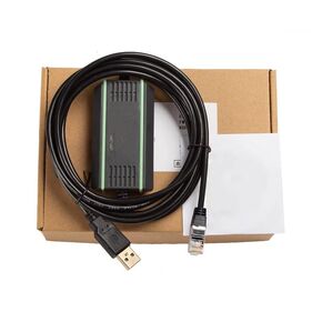 VFD-USB01 Compatible VFD-E/EL/ED/CH2000 Series Inverter Debug Cable Communication Data Cable Programming Cable Download Cable FT232RL Chip Electromagnetic Isolation 8P8C Plug 3 Meter