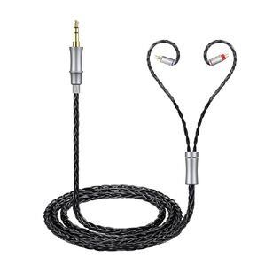 weishan 16 Core Silver Plated Cable, 2-Pin Dual Channels Audio Cord for in Ear Earphone, Audio Wire for Audiophile, 5ft
