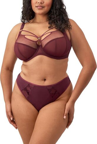 Elomi Sachi Matching Strappy Thong (4357),2XL,Red Confetti in Saudi Arabia