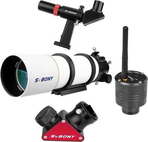 SC311 WiFi Telescope Camera IMX662 Color CMOS Sensor Bundle with SV48P 90mm Telescope, SV188P Dielectric Mirror Star Diagonal, SV182 6x30 Finderscope, for Moon Astrophotography in Saudi Arabia