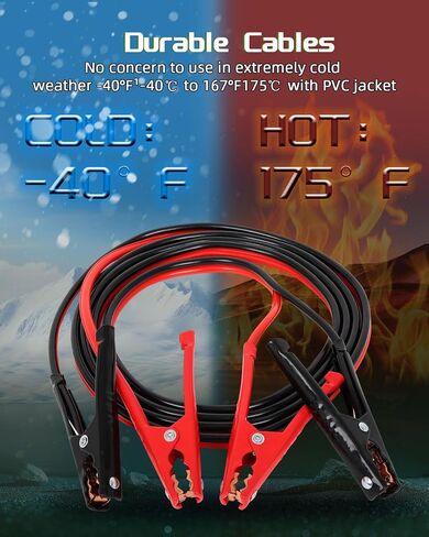 SCITOO 4 PCS Jumper Cable Clamps 1100A Heavy Duty Insulated Parrot Clips Jumper Cables Boost Clamp, Battery Charger Clamps Replacement for Car Auto Vehicle Boat Red & Black, ETL/CETL Listed in Saudi Arabia